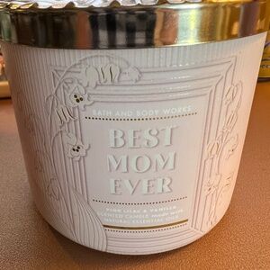 Bath & Body Works**BEST MOM EVER**Pink Lilac & Vanilla 3 Wick Candle::LAST ONE::